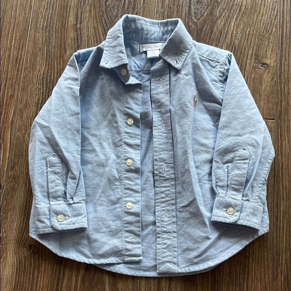 18M Blue Ralph Lauren Kids Shirt